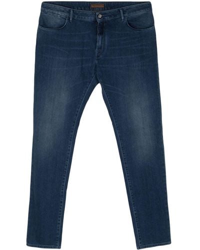 Corneliani Mid-rise slim-fit jeans - Bleu