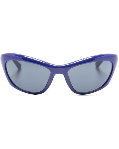 Chiara Ferragni Cat-Eye-Sonnenbrille mit Logo-Gravur - Blau