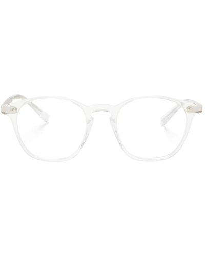 Oliver Peoples Ronne Brille mit eckigem Gestell - Weiß