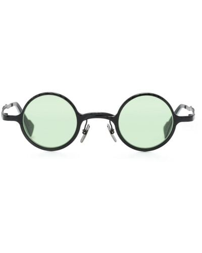 Kuboraum Sonnenbrille mit rundem Gestell - Grün
