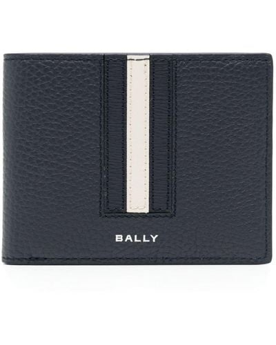 Bally Logo-print Leather Wallet - Blue