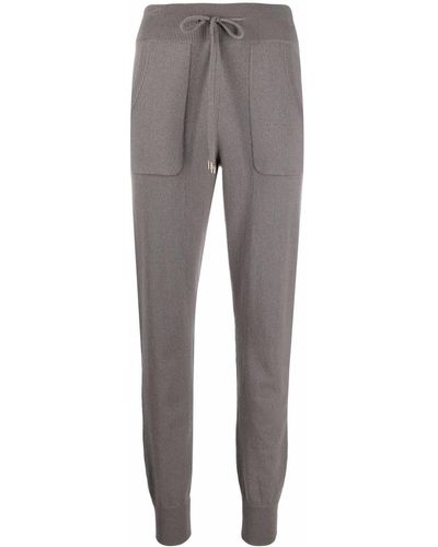 Malo Cashmere-blend Knit Trackpants - Gray