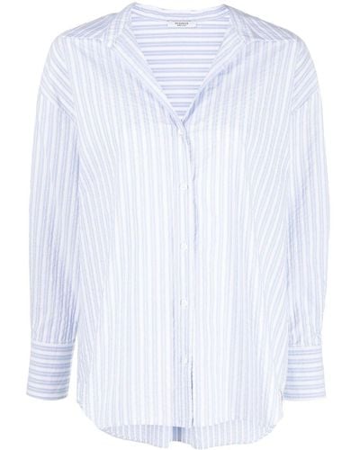 Peserico Striped Long-sleeve Shirt - White