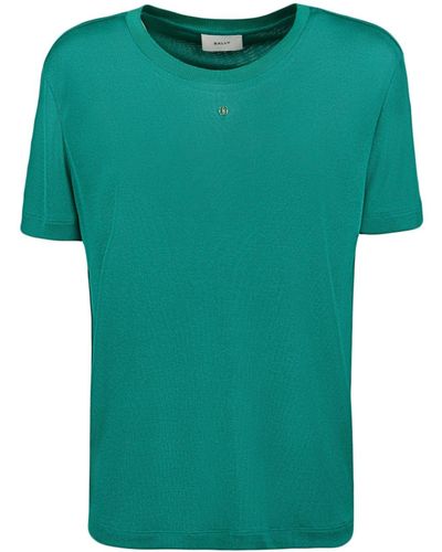 Bally Emblem-plaque Short-sleeve T-shirt - Green