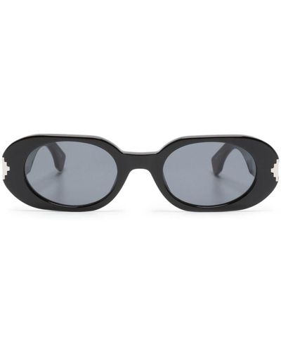 Marcelo Burlon Oval-frame Sunglasses - Gray