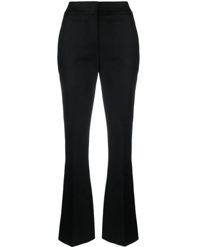 Genny Laminated Tailored Pants - Black