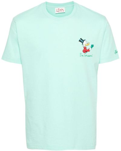 Mc2 Saint Barth X Disney T-shirt Met Print - Groen