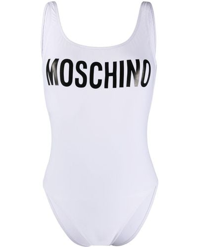 Moschino Badpak Met Logoprint - Wit