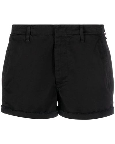 Dondup Pantalones vaqueros cortos de talle medio - Negro