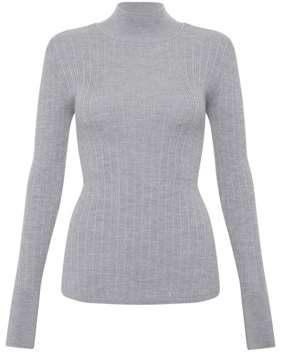 Rebecca Vallance Noel Knitted Top - Grey