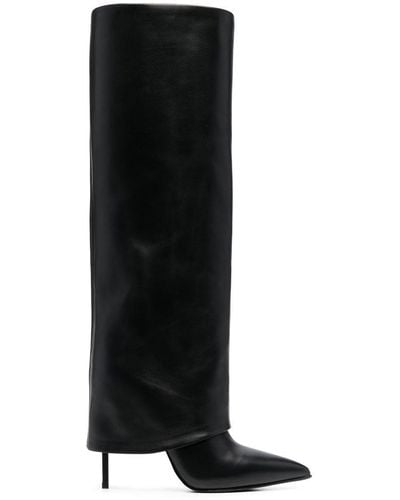 Le Silla Bottines en cuir à talon 120 mm - Noir
