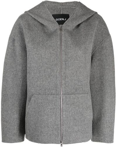 Goen.J Zip-up Wool Jacket - Grey