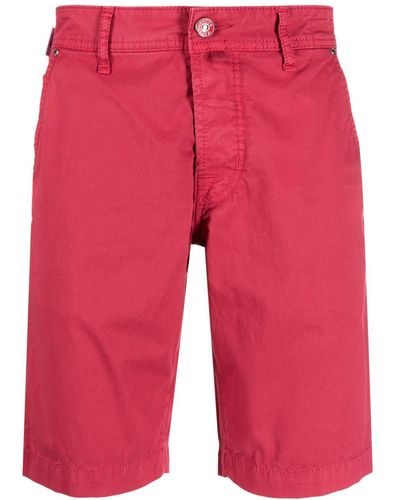 Jacob Cohen Bandana-appliqué Bermuda Shorts - Red
