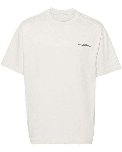 A_COLD_WALL* フロックロゴ Tシャツ - ホワイト