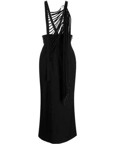 Yohji Yamamoto ストラップ ドレス - ブラック