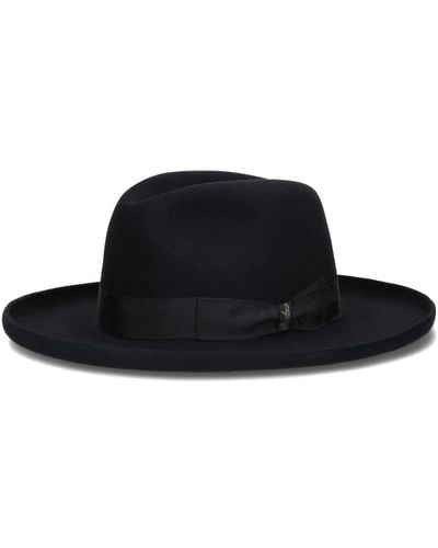 Borsalino Trilby Felt Hat - Zwart