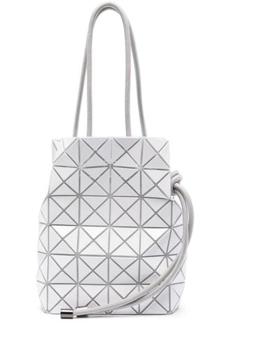 Bao Bao Issey Miyake Geometric-Panelled Shoulder Bag - White