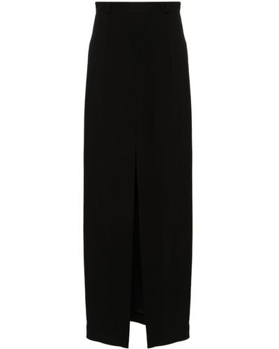 Styland Dart-detail Skirt - Black