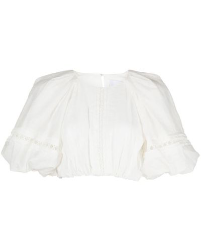 Acler Cropped Blouse - Wit