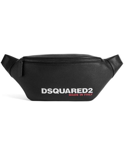DSquared² Logo-print Leather Belt Bag - Zwart