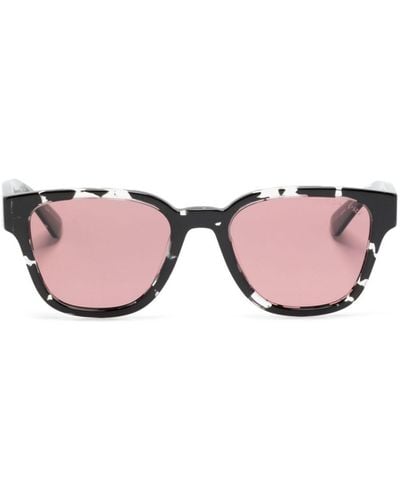 Prada Sonnenbrille mit breitem Gestell - Pink