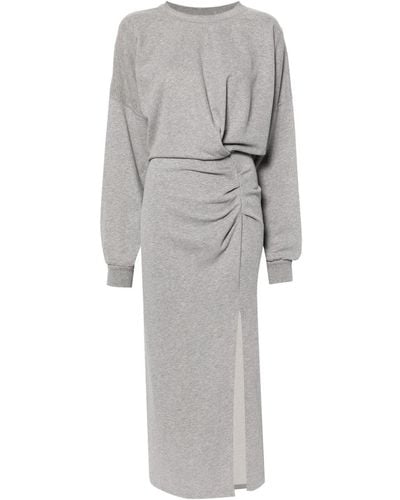 Isabel Marant Salomon Cotton Maxi Dress - Gray