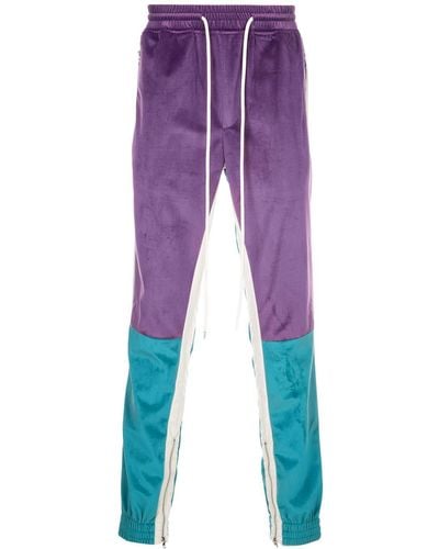 God's Masterful Children Velvet retro trousers - Violet