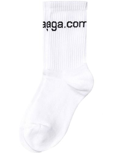 Balenciaga ロゴ 靴下 - ホワイト