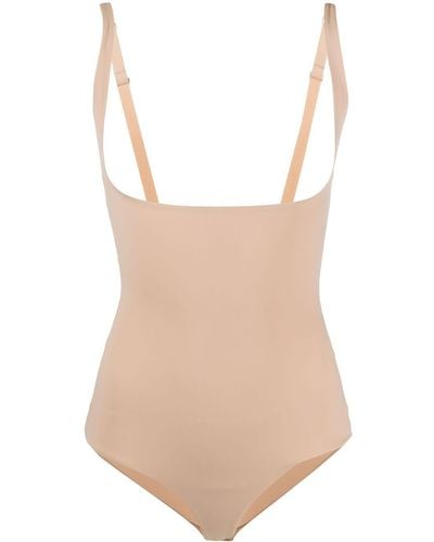 Wolford Mat De Luxe Fitted Bodysuit - Natural