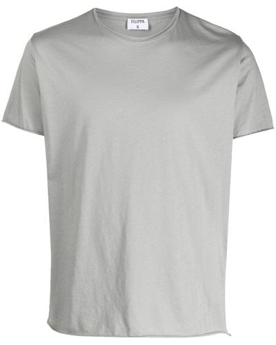 Filippa K Roll-neck Cotton T-shirt - Grey