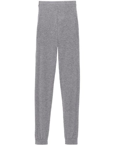 Saint Laurent High-waisted Cashmere leggings - Gray