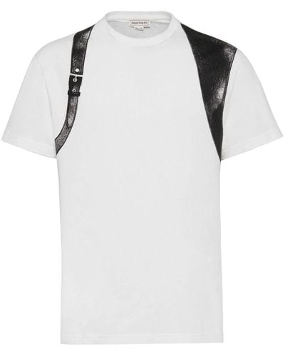 Alexander McQueen Jersey Texture T-shirt - White