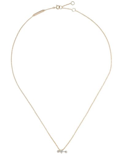 Delfina Delettrez Collier Two In One en or 18ct - Blanc