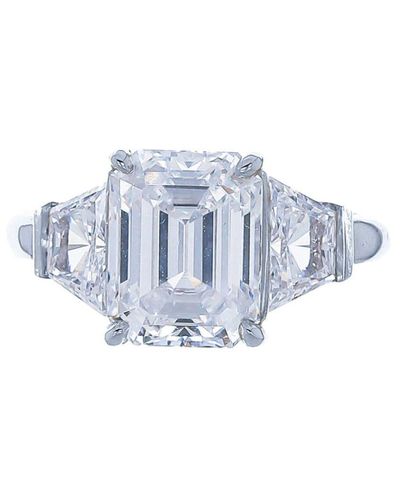 Fantasia by Deserio 14kt White Gold Emerald-cut Ring