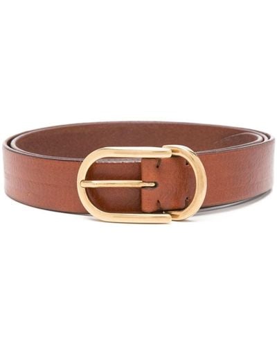 Brunello Cucinelli Buckle-fastening Leather Belt - Brown