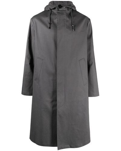 Mackintosh Wolfson Hooded Raincoat - Gray