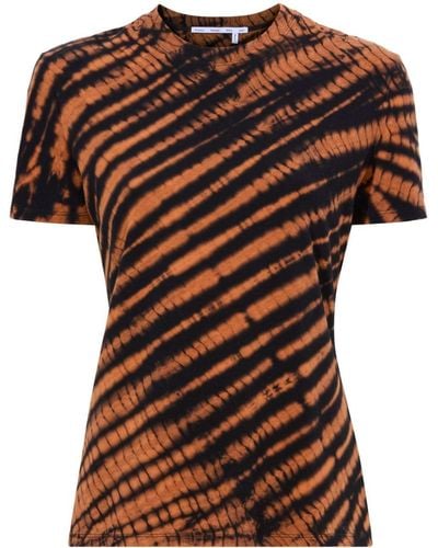 Proenza Schouler T-shirt à imprimé tie dye - Orange