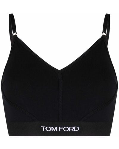 Tom Ford Logo Underband Bralette - Black