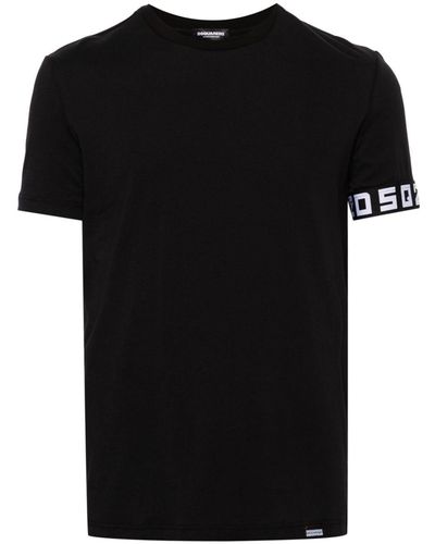 DSquared² T-shirt Met Logopatch - Zwart