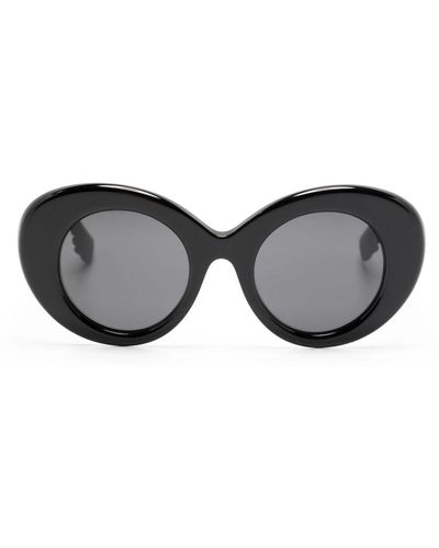 Burberry Runde Oversized-Sonnenbrille - Grau