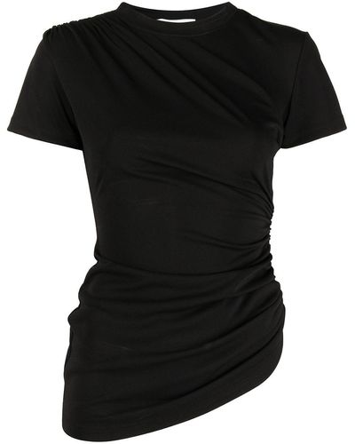 Monse シャーリング Tシャツ - ブラック