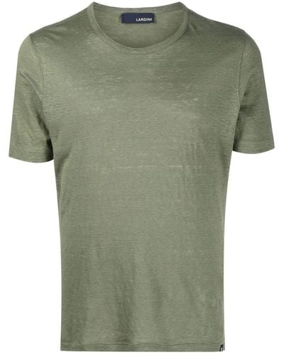 Lardini T-Shirt mit rundem Ausschnitt - Grün