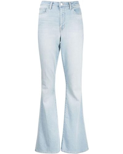 L'Agence Light-wash Flared Jeans - Blue