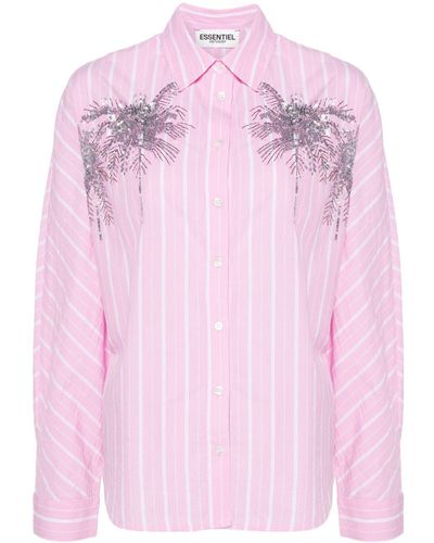 Essentiel Antwerp Blouse Met Pailletten - Roze