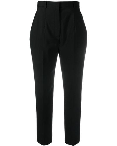 Alexander McQueen Pantalones estilo capri - Negro
