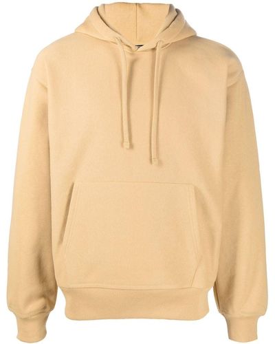 Stussy Embroidered Logo Fleece Hoodie - Natural