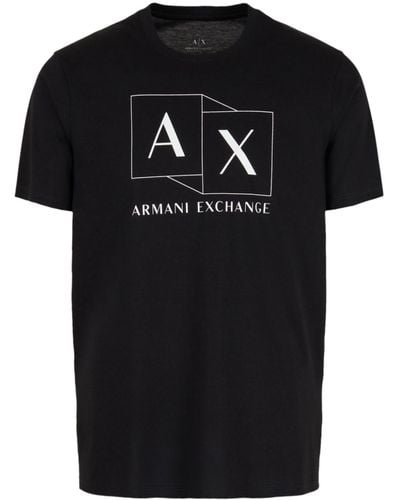 Armani Exchange ロゴ Tシャツ - ブラック