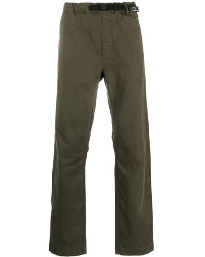 Woolrich Pantalon droit à détail de boucle - Vert