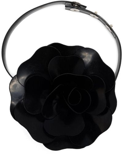 Philosophy Di Lorenzo Serafini Floral-appliqué Choker Necklace - Black