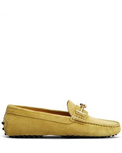 Tod's Gommino Suède Loafers - Geel